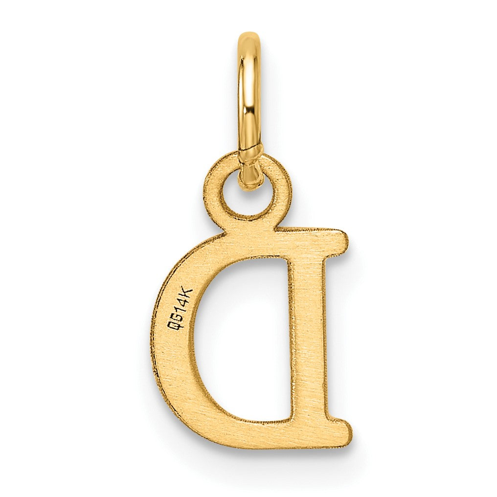 14ky Cutout Letter D Initial Pendant