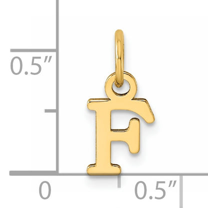 14ky Cutout Letter F Initial Pendant