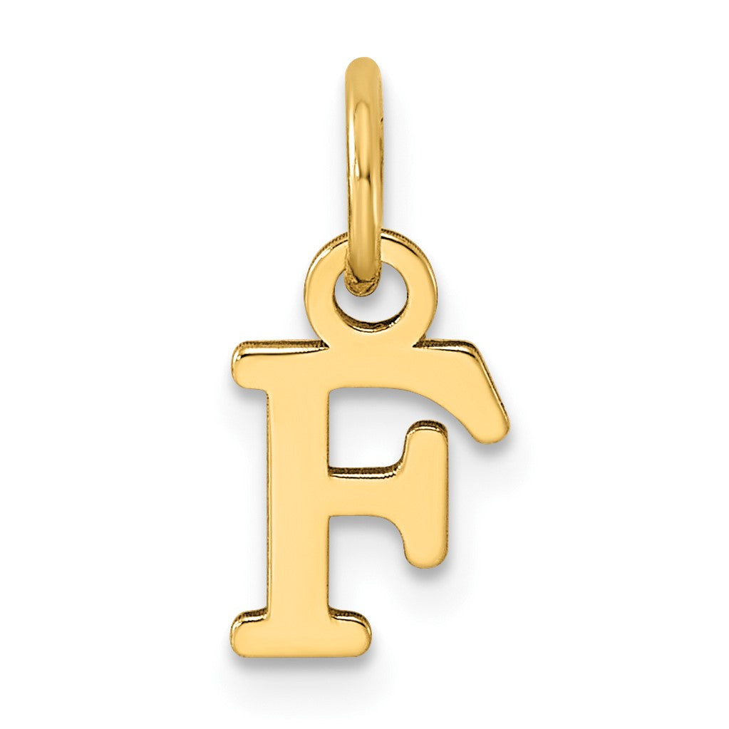 14ky Cutout Letter F Initial Pendant