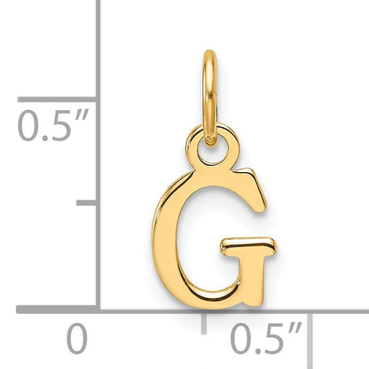14ky Cutout Letter G Initial Pendant