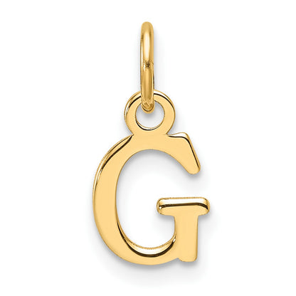 14ky Cutout Letter G Initial Pendant