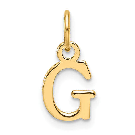 14ky Cutout Letter G Initial Pendant