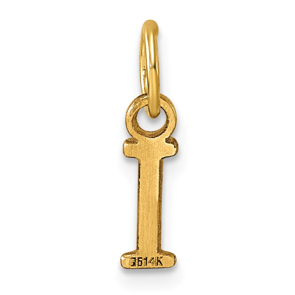 14ky Cutout Letter I Initial Pendant
