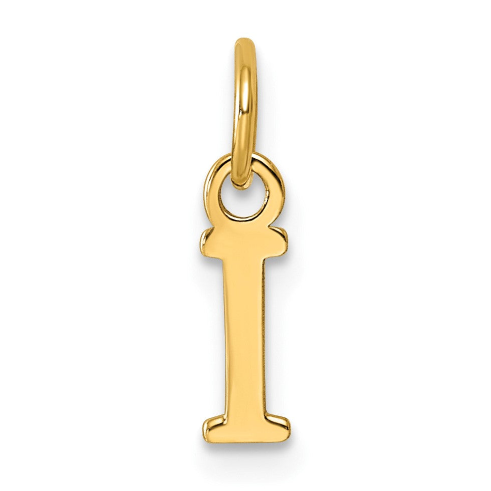 14ky Cutout Letter I Initial Pendant