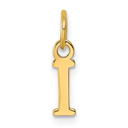 14ky Cutout Letter I Initial Pendant