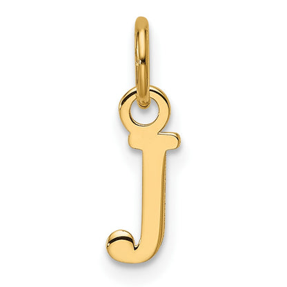 14ky Cutout Letter J Initial Pendant