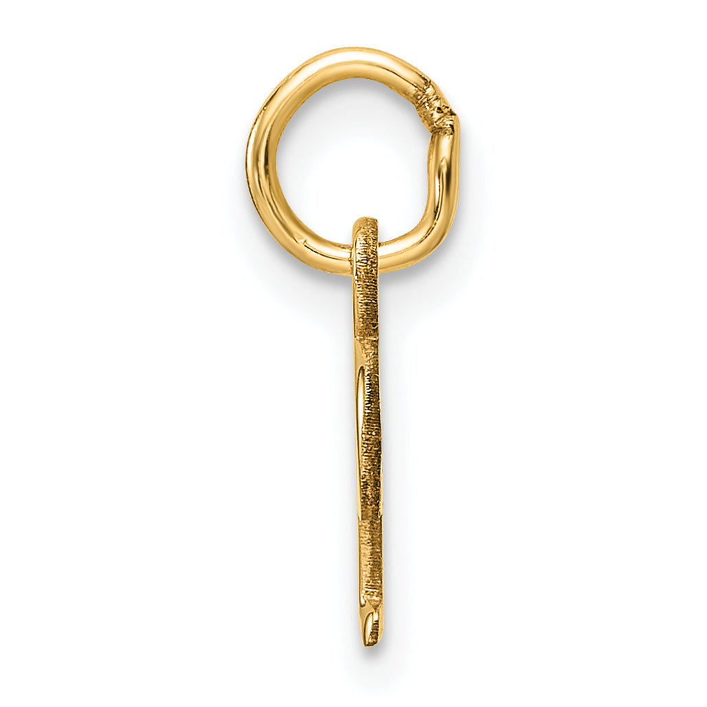 14k Yellow Gold Cutout Letter P Initial Pendant