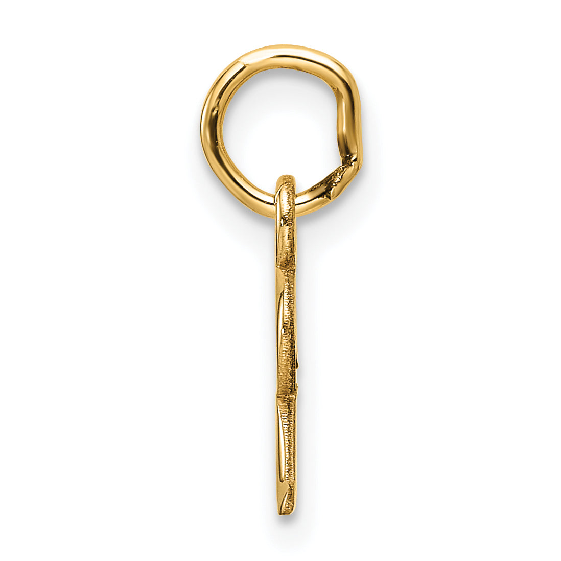 14k Yellow Gold Cutout Letter R Initial Pendant
