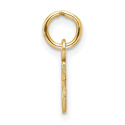 14ky Cutout Letter S Initial Pendant