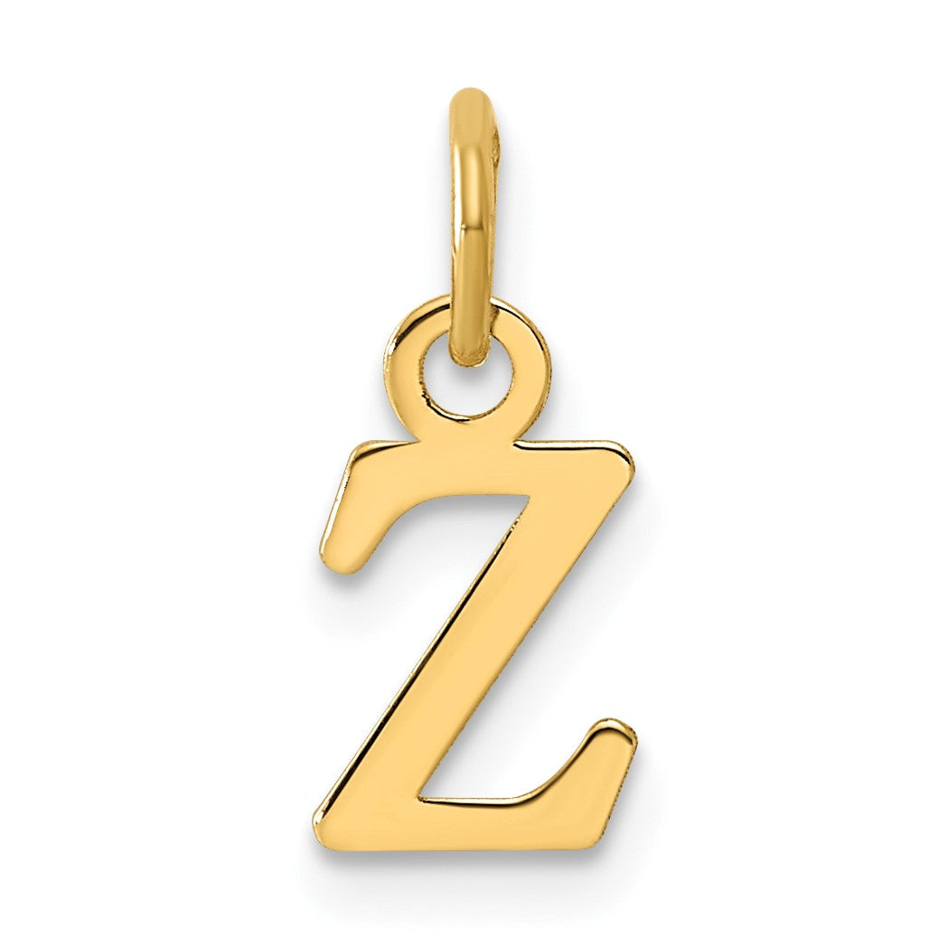 14ky Cutout Letter Z Initial Pendant