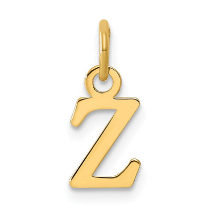 14ky Cutout Letter Z Initial Pendant