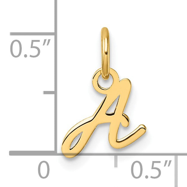 14K Uppercase Letter A Initial Charm