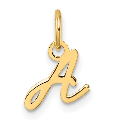 14K Uppercase Letter A Initial Charm