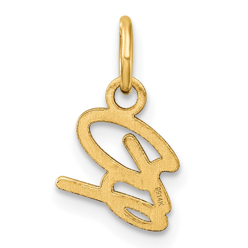 14K Uppercase Letter B Initial Charm
