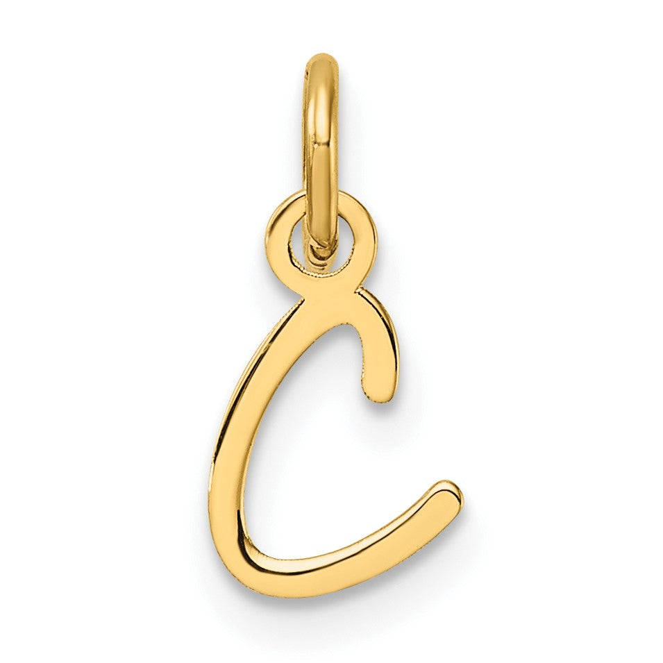 14K Uppercase Letter C Initial Charm