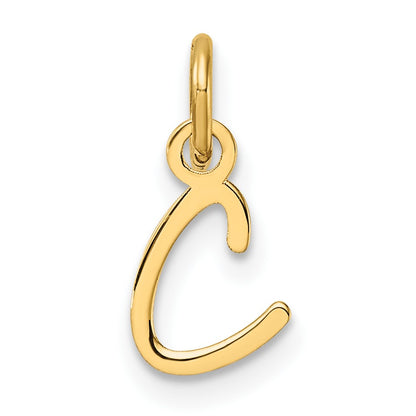 14K Uppercase Letter C Initial Charm