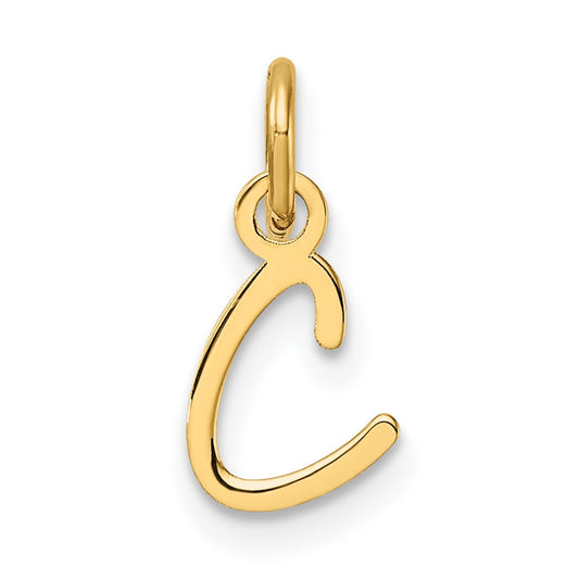 14K Uppercase Letter C Initial Charm