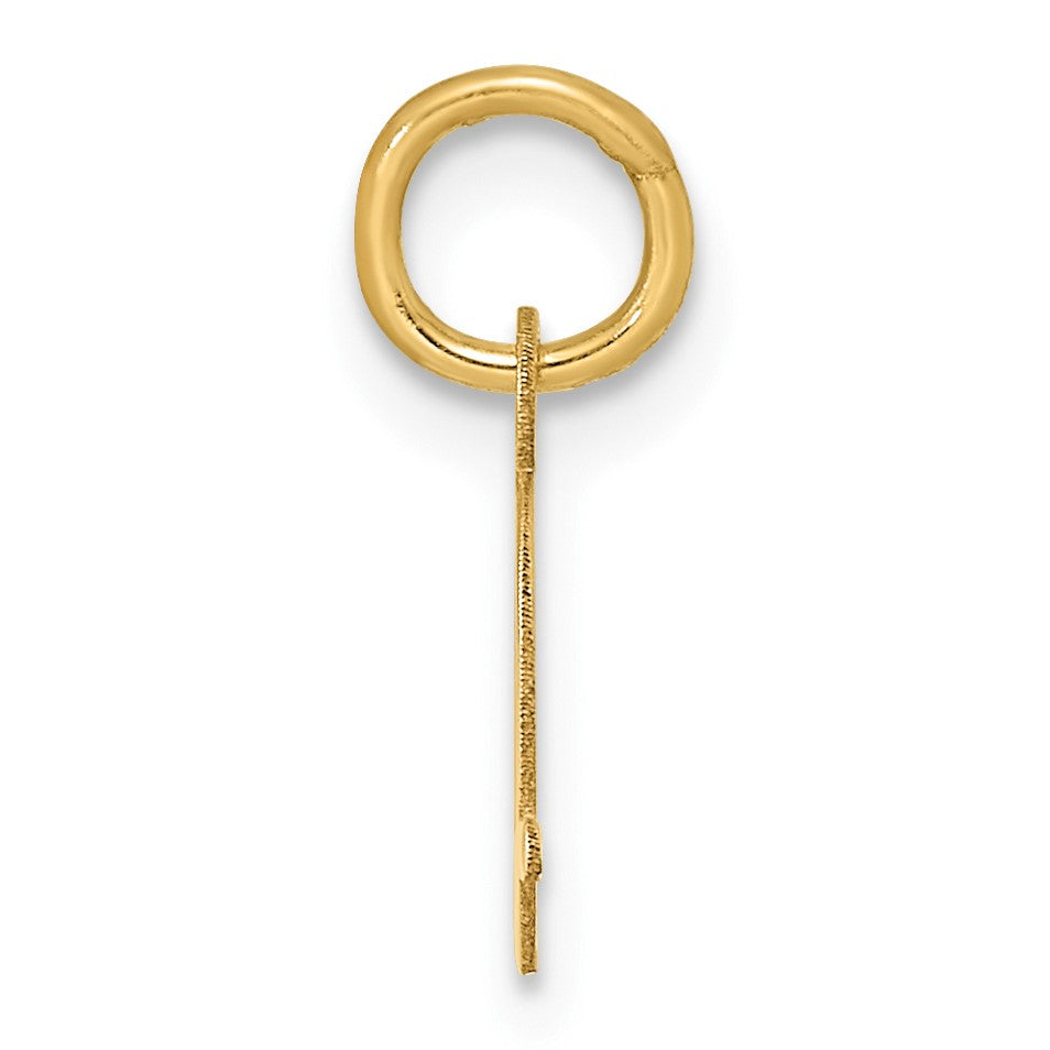 14K Uppercase Letter D Initial Charm