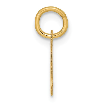 14K Uppercase Letter D Initial Charm
