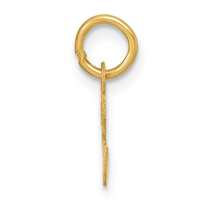 14K Uppercase Letter E Initial Charm