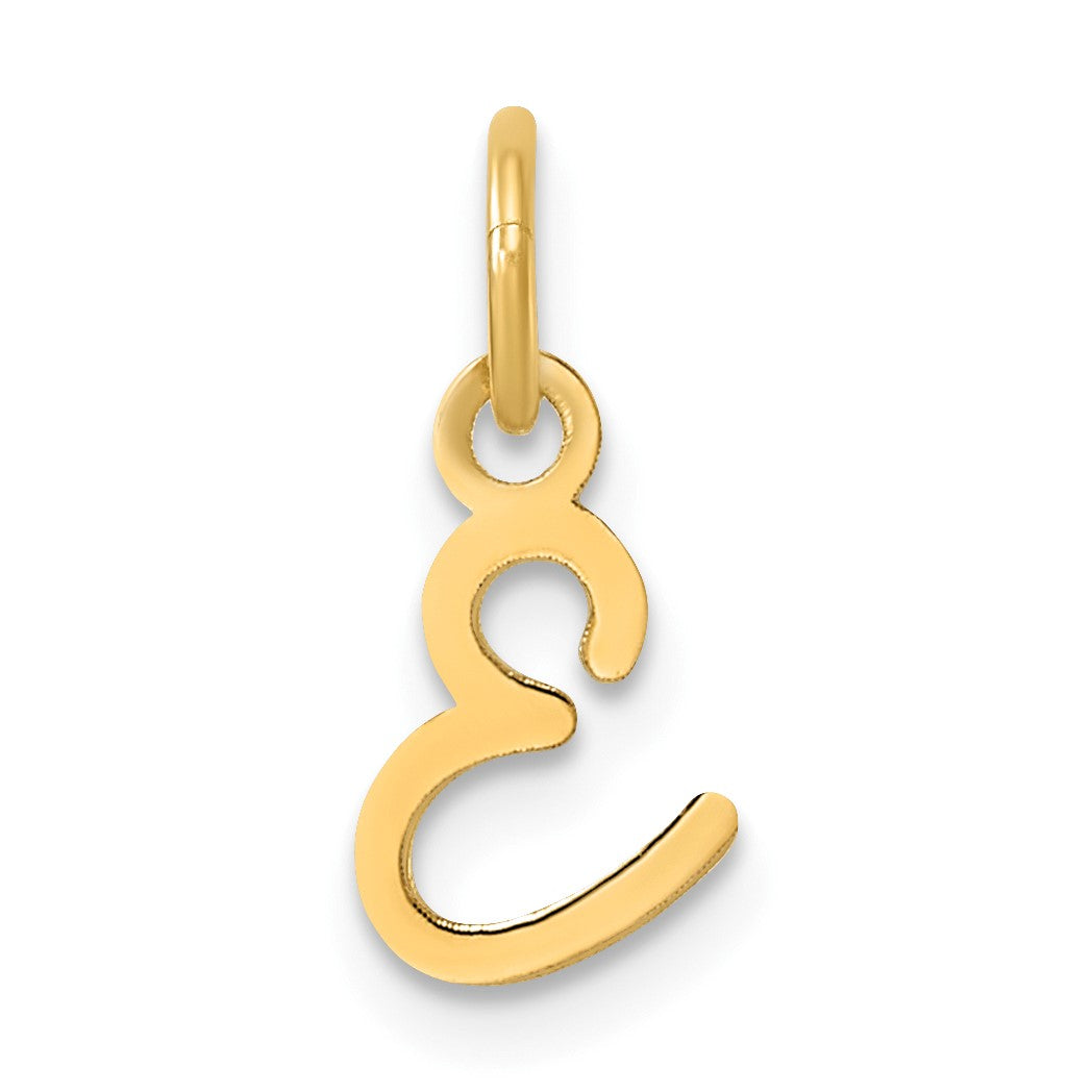 14K Uppercase Letter E Initial Charm