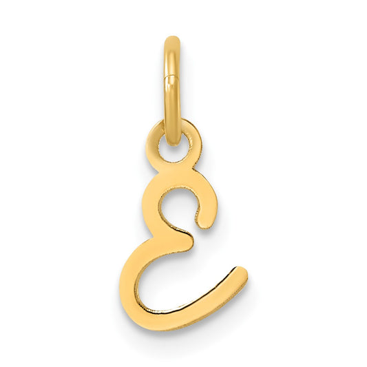 14K Uppercase Letter E Initial Charm