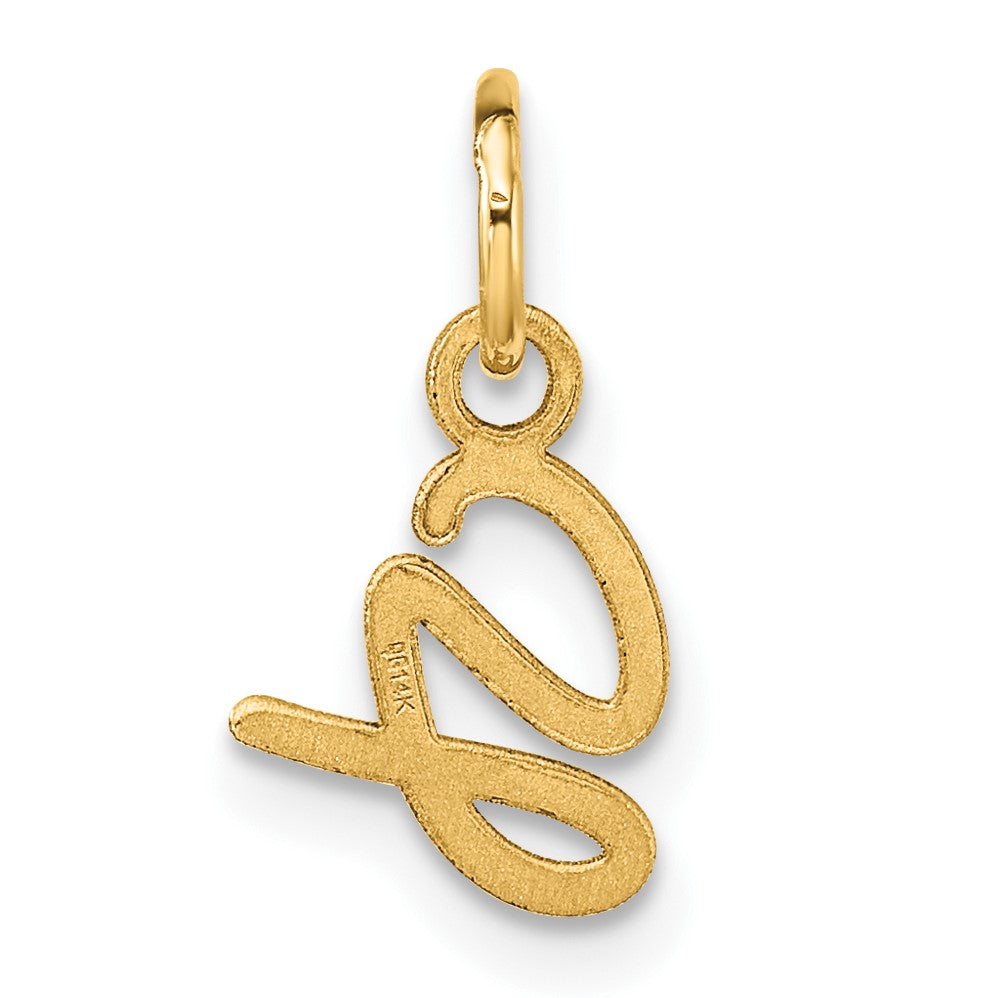 14K Uppercase Letter G Initial Charm
