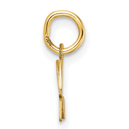 14K Uppercase Letter H Initial Charm