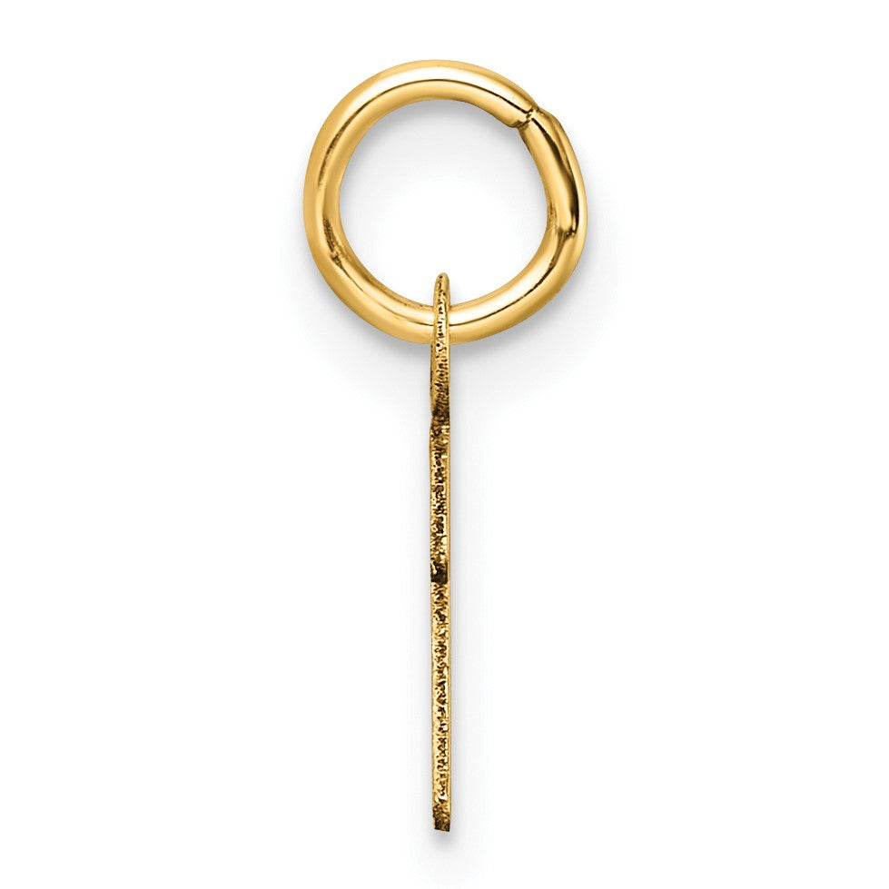14K Uppercase Letter I Initial Charm