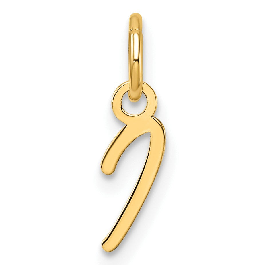 14K Uppercase Letter I Initial Charm