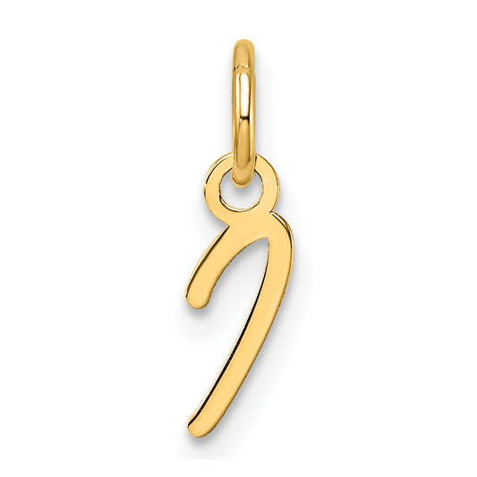 14K Uppercase Letter I Initial Charm