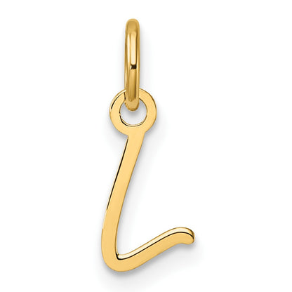 14K Uppercase Letter L Initial Charm