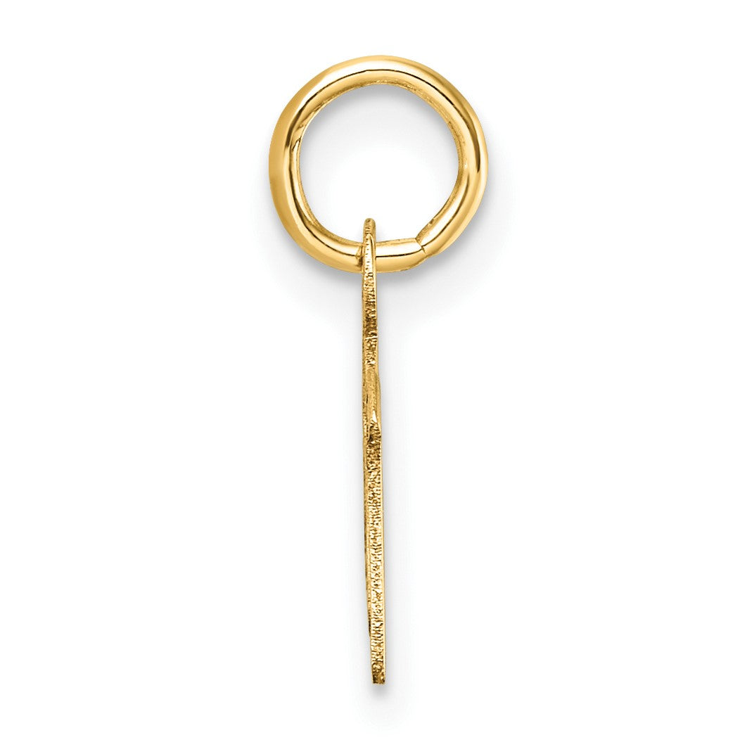 14K Uppercase Letter M Initial Charm