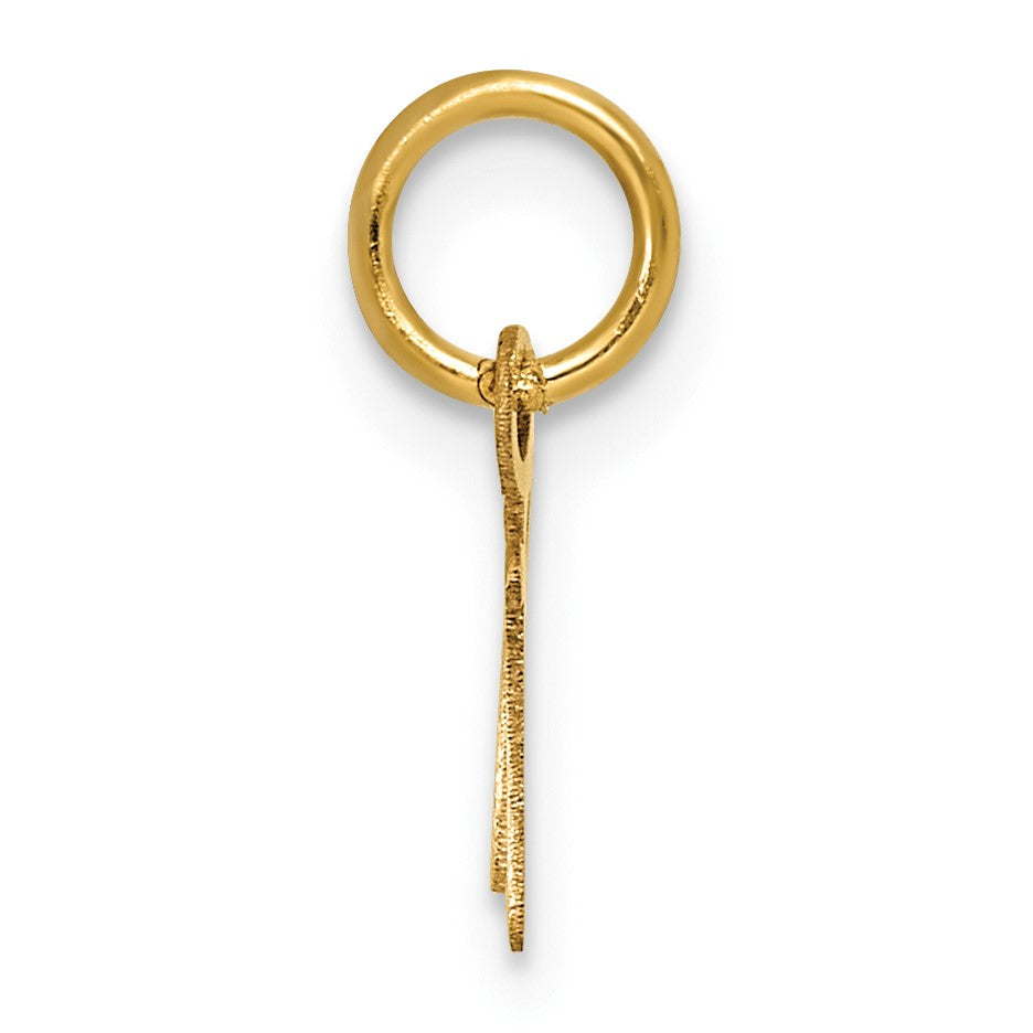 14K Uppercase Letter N Initial Charm