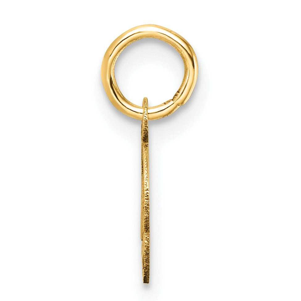 14K Uppercase Letter O Initial Charm