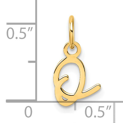 14K Uppercase Letter O Initial Charm