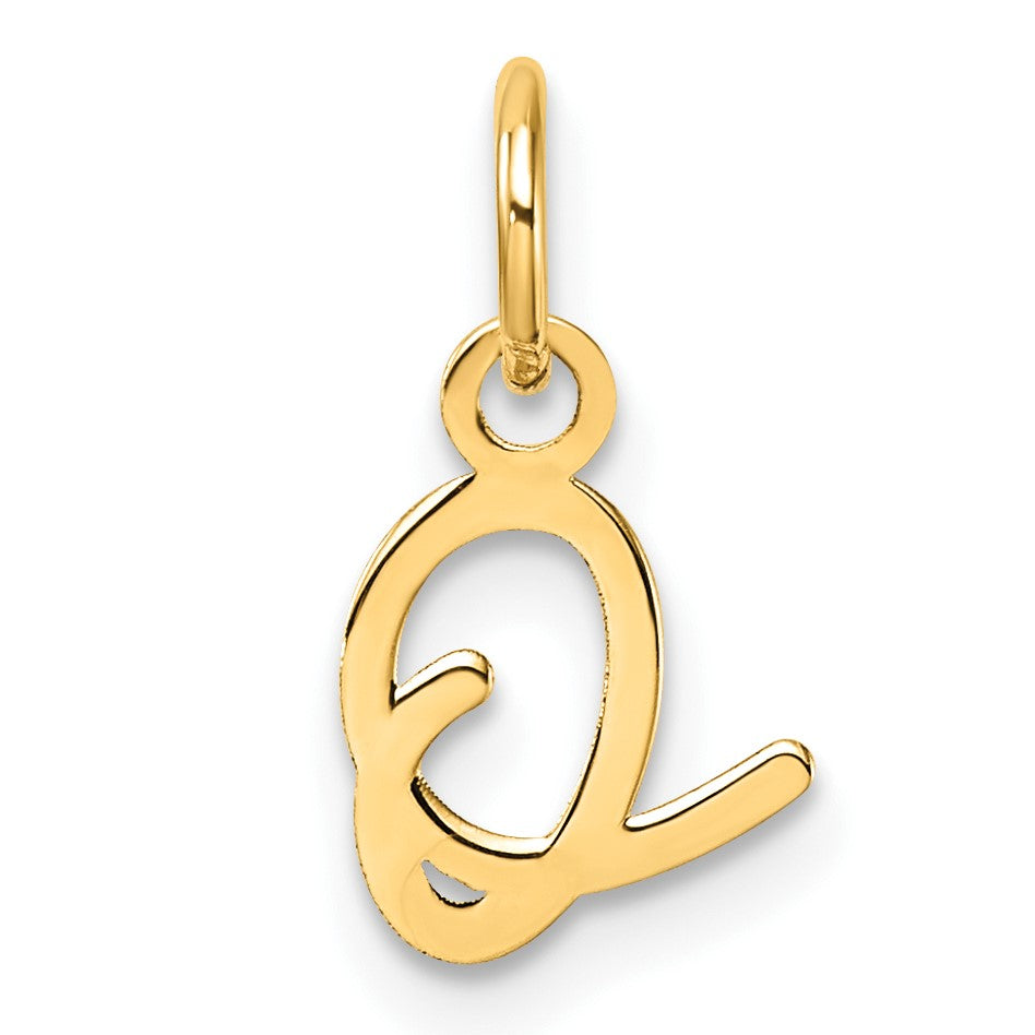 14K Uppercase Letter O Initial Charm