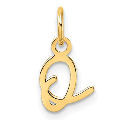 14K Uppercase Letter O Initial Charm