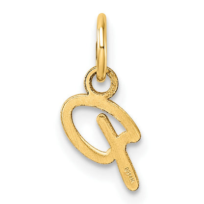 14K Uppercase Letter P Initial Charm