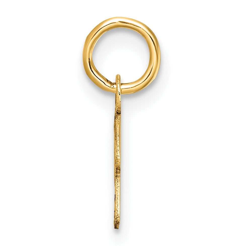 14K Uppercase Letter R Initial Charm