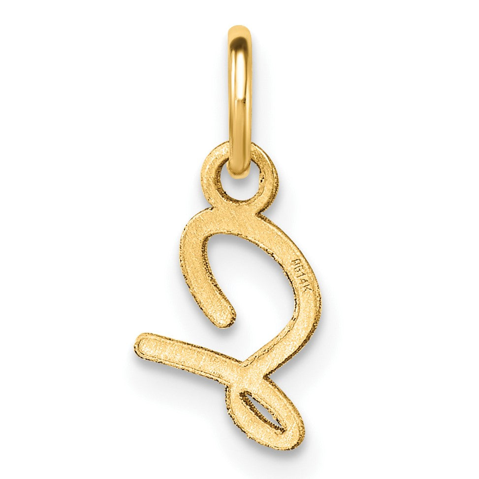 14K Uppercase Letter S Initial Charm