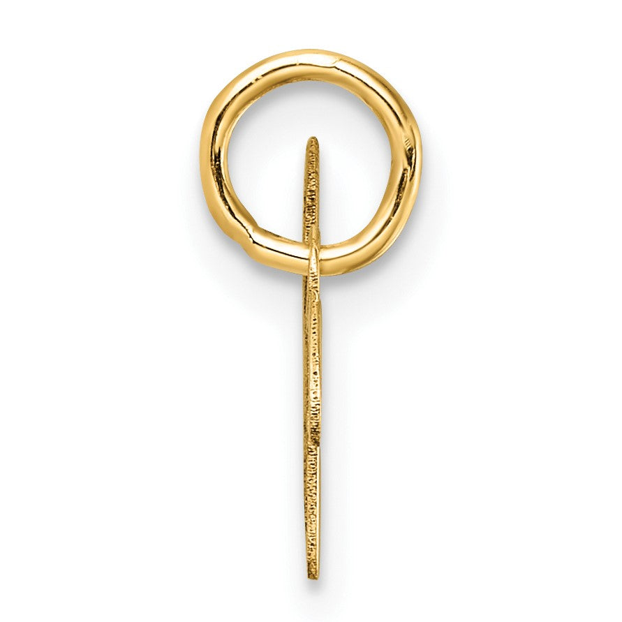 14K Uppercase Letter W Initial Charm