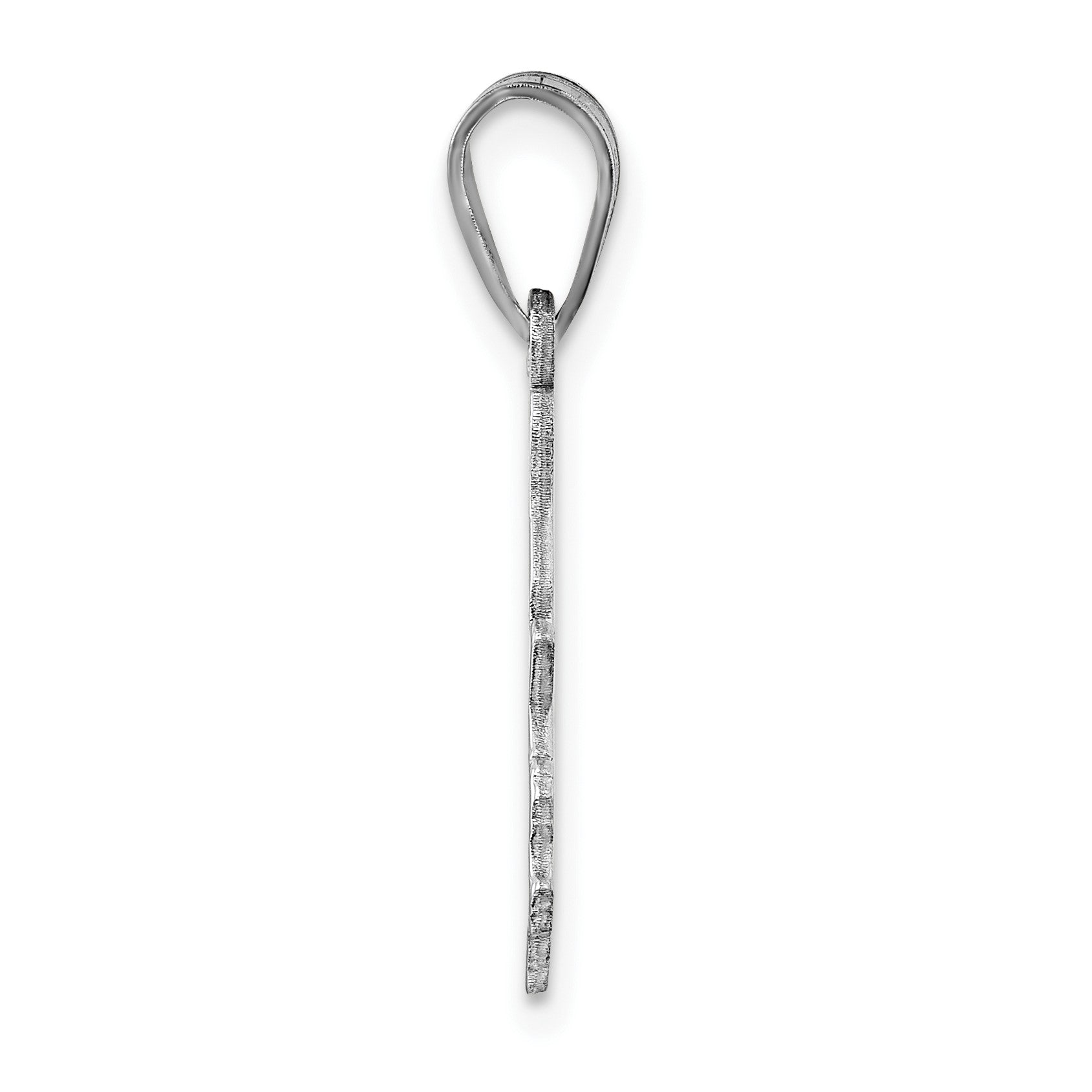 Sterling Silver/Rhodium-plated Missouri State Pendant