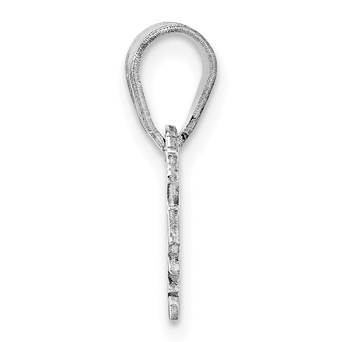 Sterling Silver/Rhodium-plated Virginia State Pendant
