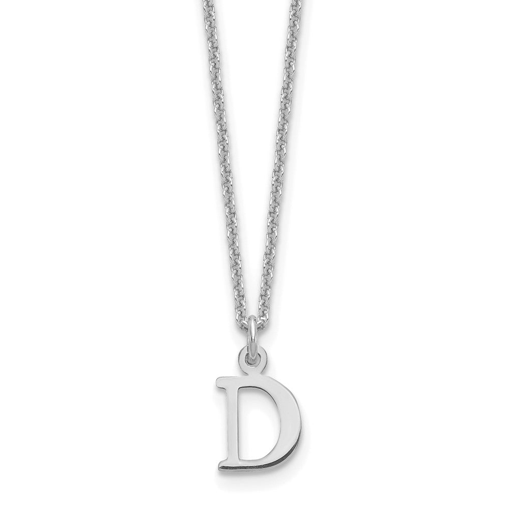 14KW Cutout Letter D Initial Necklace