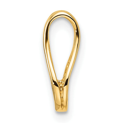 14k Holds 2.8mm Stone Teardrop-Shape Slide Mounting Fits up to 2mm Regular/6mm Fancy or Reversible Omega