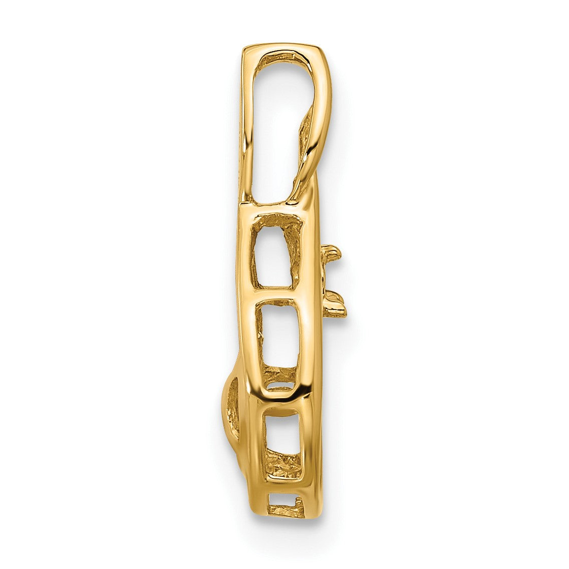 14k Holds 7-8mm Pearl and 2mm Diamond Pendant Mounting