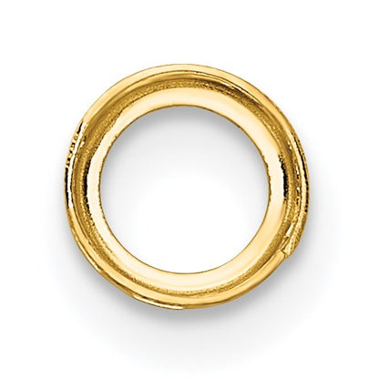 14k 5mm Round Stone Bezel Pendant Mounting