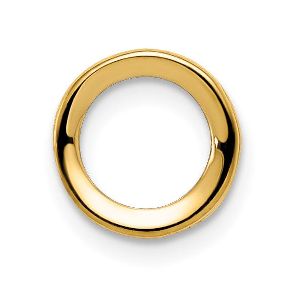 14k 5mm Round Stone Bezel Pendant Mounting