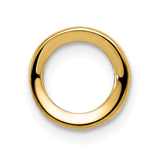 14k 5mm Round Stone Bezel Pendant Mounting